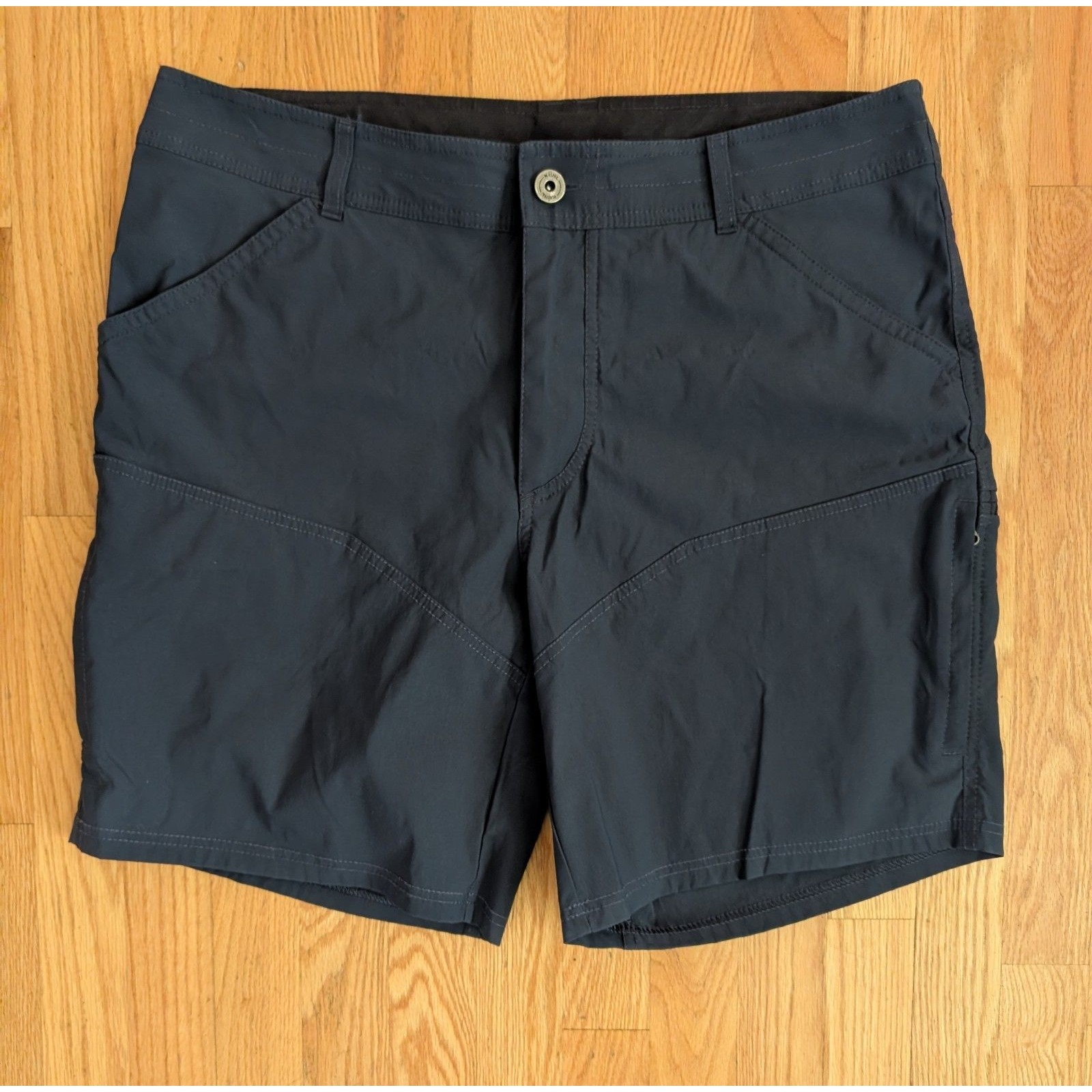Kuhl Renegade Shorts 10” Mens Size 36 Navy Blue Utility Outdoor Hiking Cargo